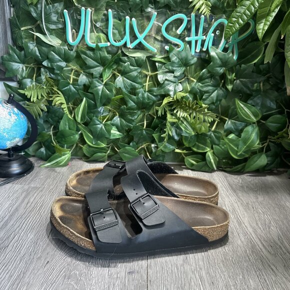 Birkenstock Arizona Leather Birko-Flor Men Size 9 EU 42 Black main image 8